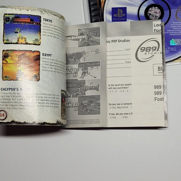 Twisted Metal 3 Playstation 1 ps1 psone reg card - Picture 3 of 5